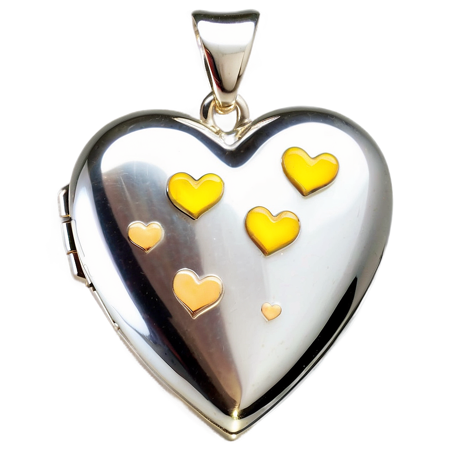 Silver Heart Locket Png 69