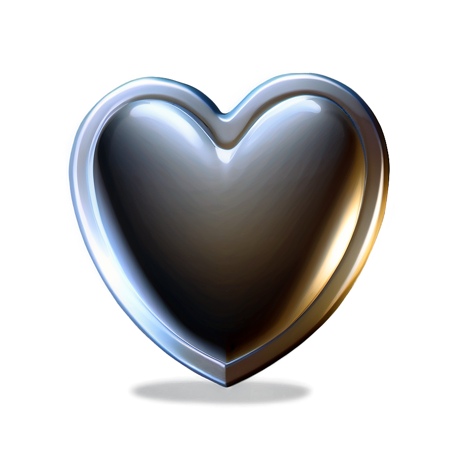 Silver Heart Outline Png Dhb97