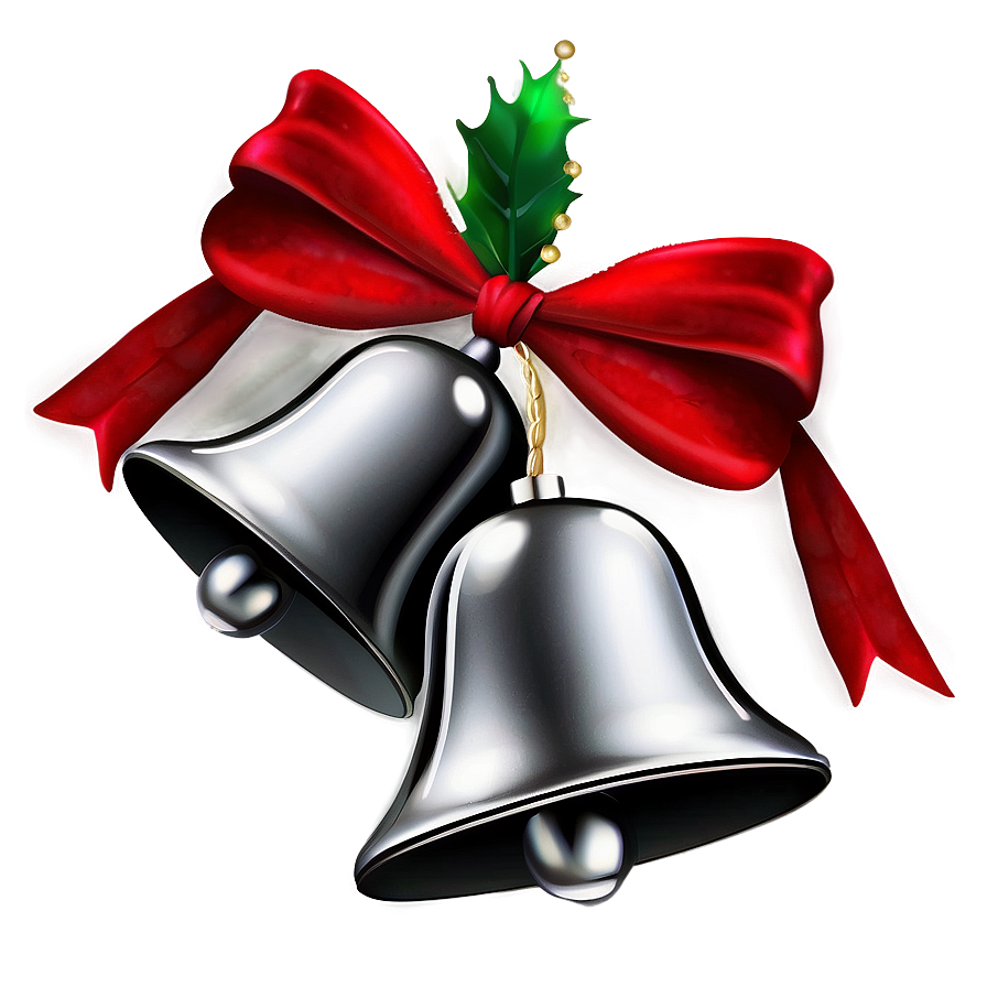 Silver Jingle Bells Png 06212024