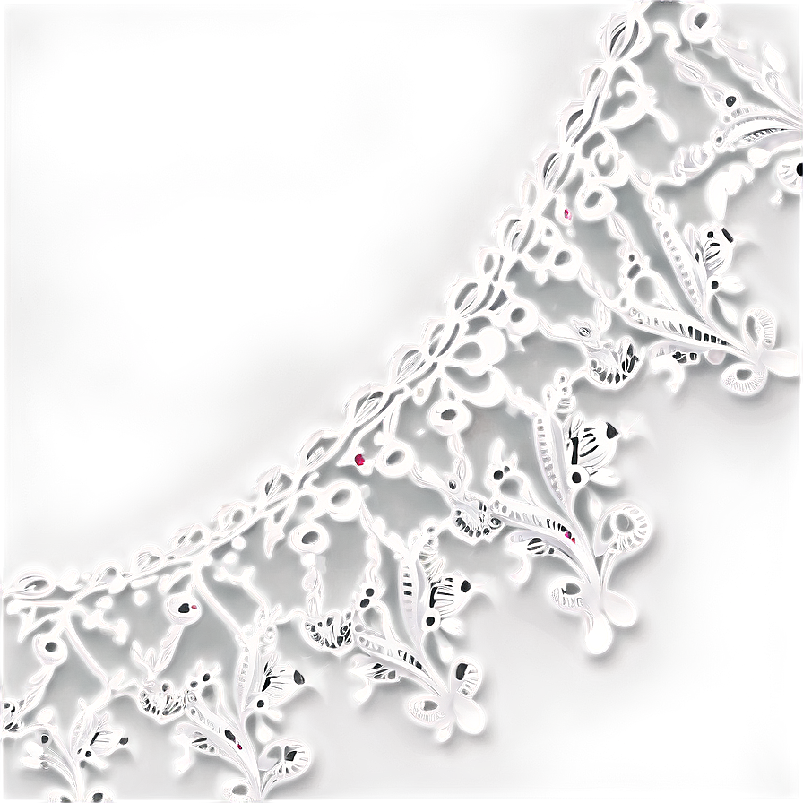 Silver Lace Decoration Png Tnj