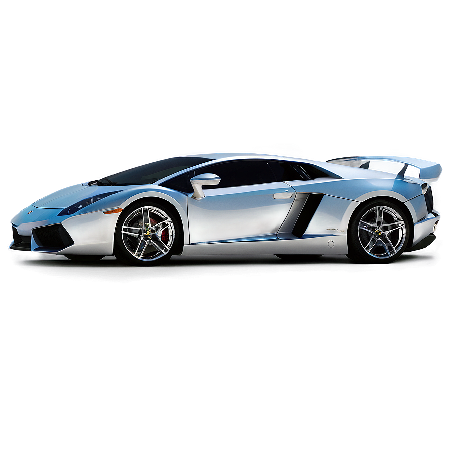 Silver Lamborghini Png 05062024