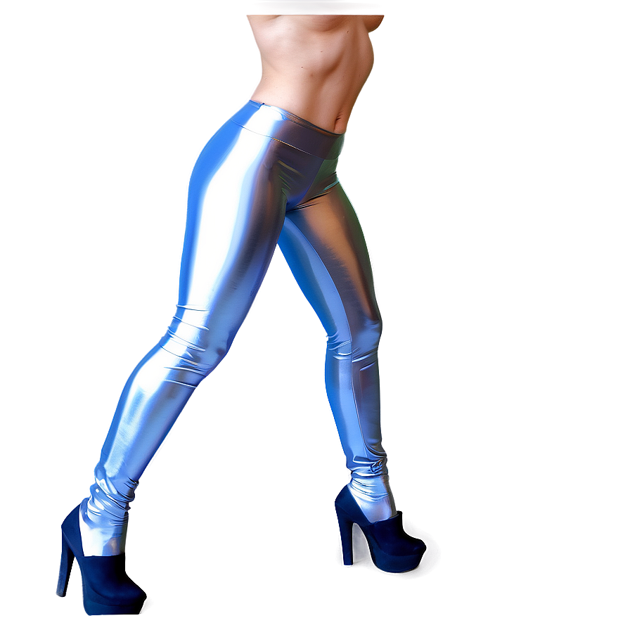 Silver Latex Leggings Png Ykc6