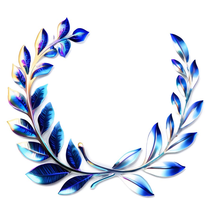 Silver Laurel Wreath Png 06292024