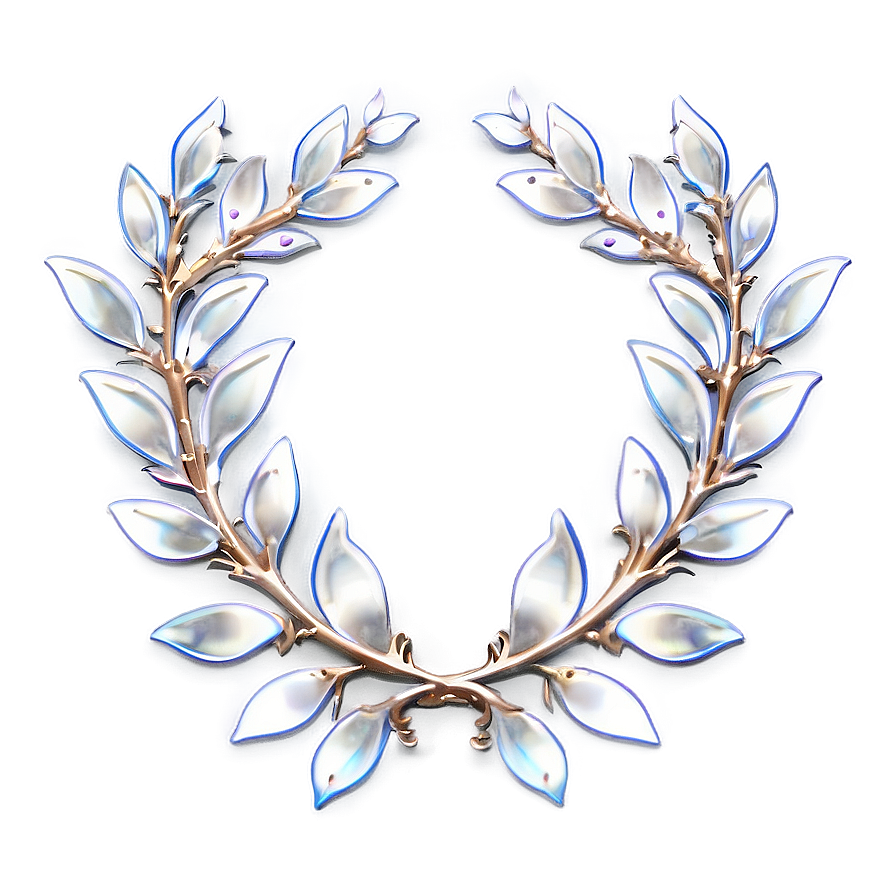 Silver Laurel Wreath Png 88