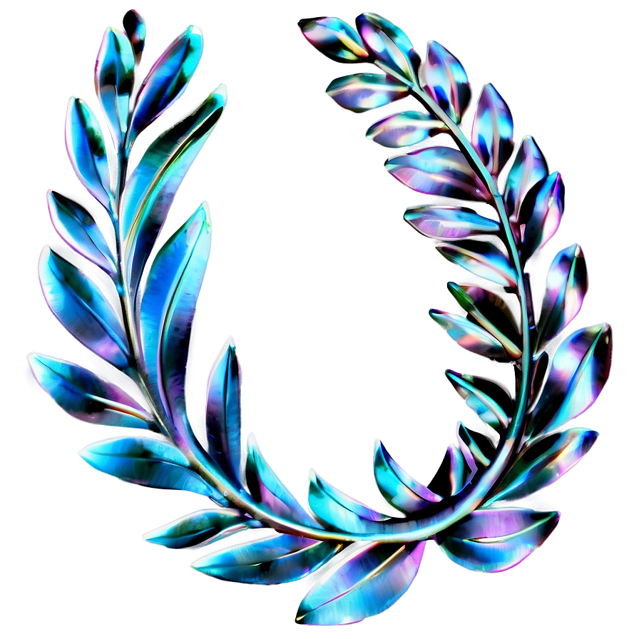 Silver Laurel Wreath Png Auo37