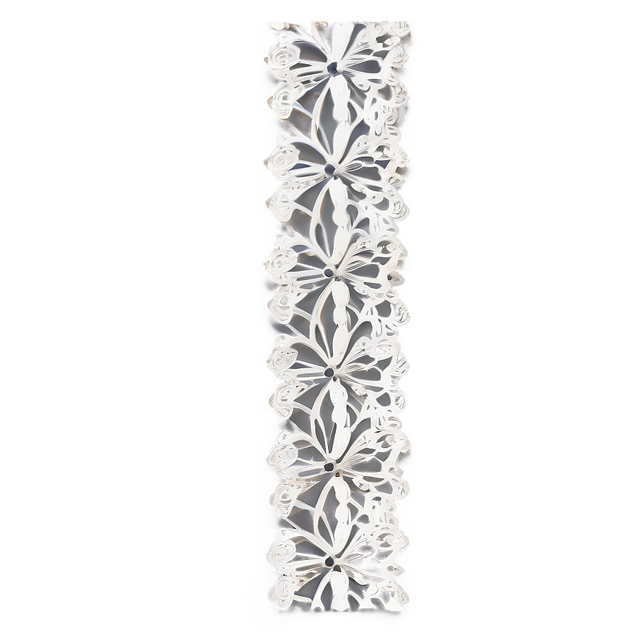 Silver Line Lace Border Png 69