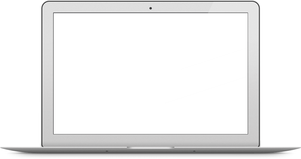 Silver Mac Book Open Blank Screen