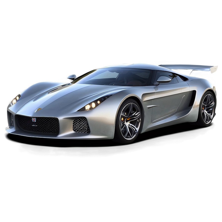 Silver Metallic Car Png 06112024