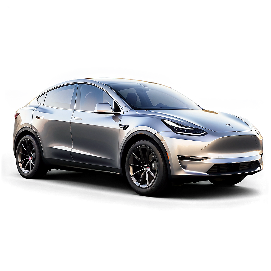 Silver Metallic Tesla Model Y Png Hjl