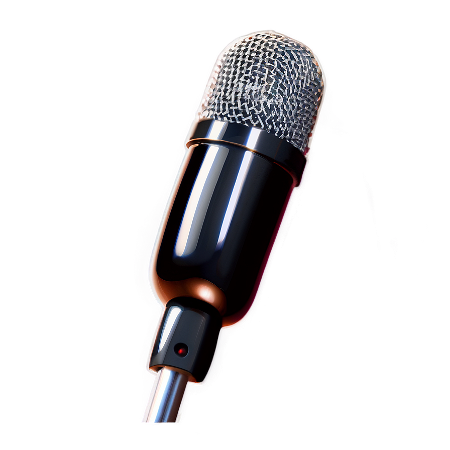 Silver Microphone Png 04292024