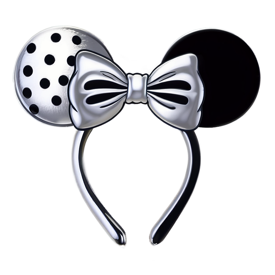 Silver Minnie Mouse Ears Png 46