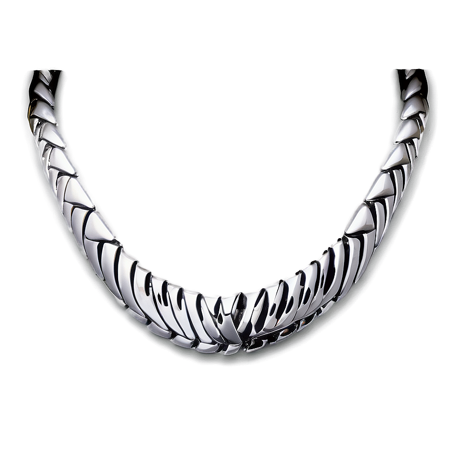 Silver Necklace For Men Png 2