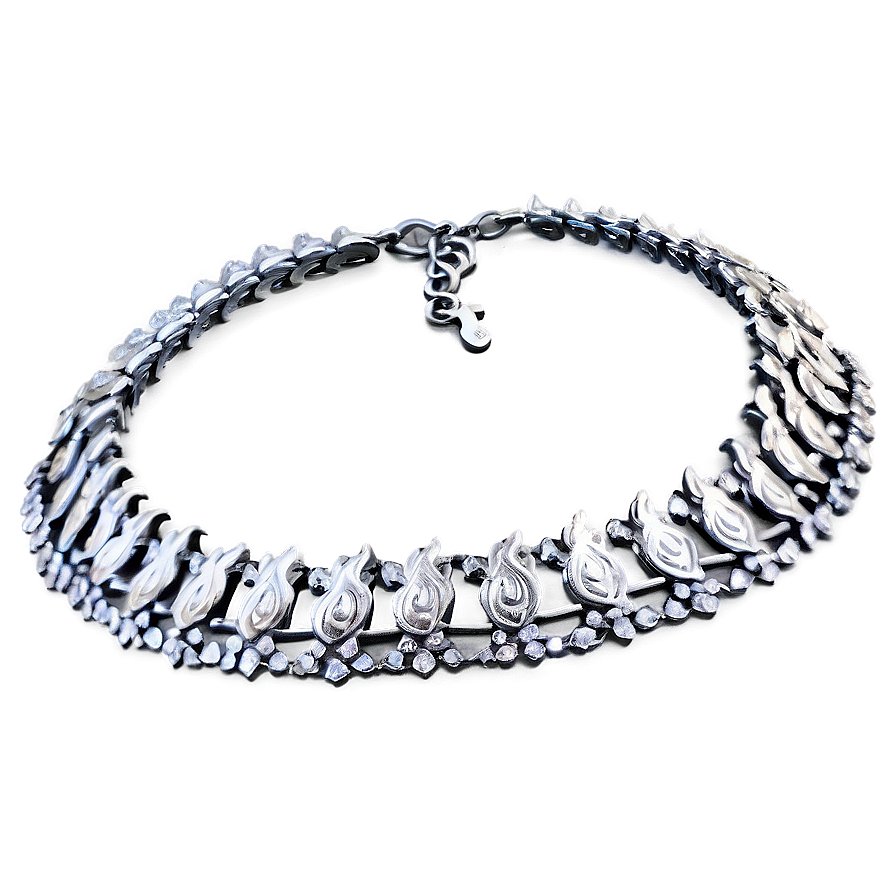 Silver Necklace Set Png 13