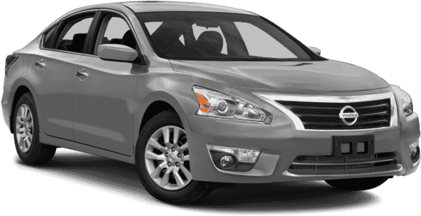 Silver Nissan Altima Sedan Profile View