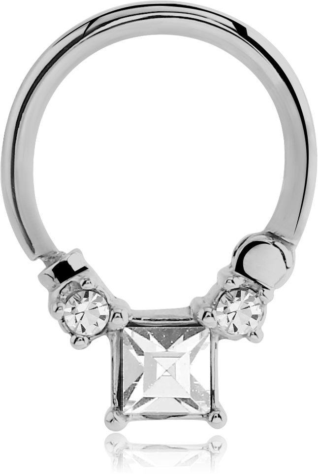 Silver Nose Ringwith Diamonds.png