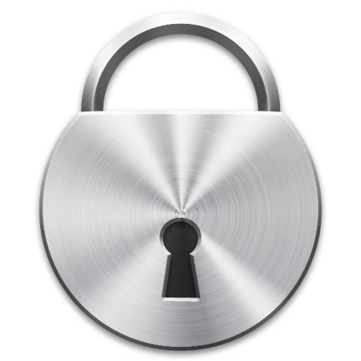 Silver Padlock Graphic