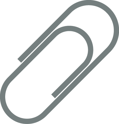 Silver Paperclip Icon