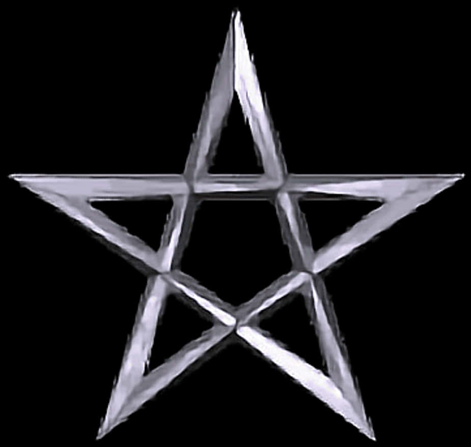 Silver Pentagram Graphic