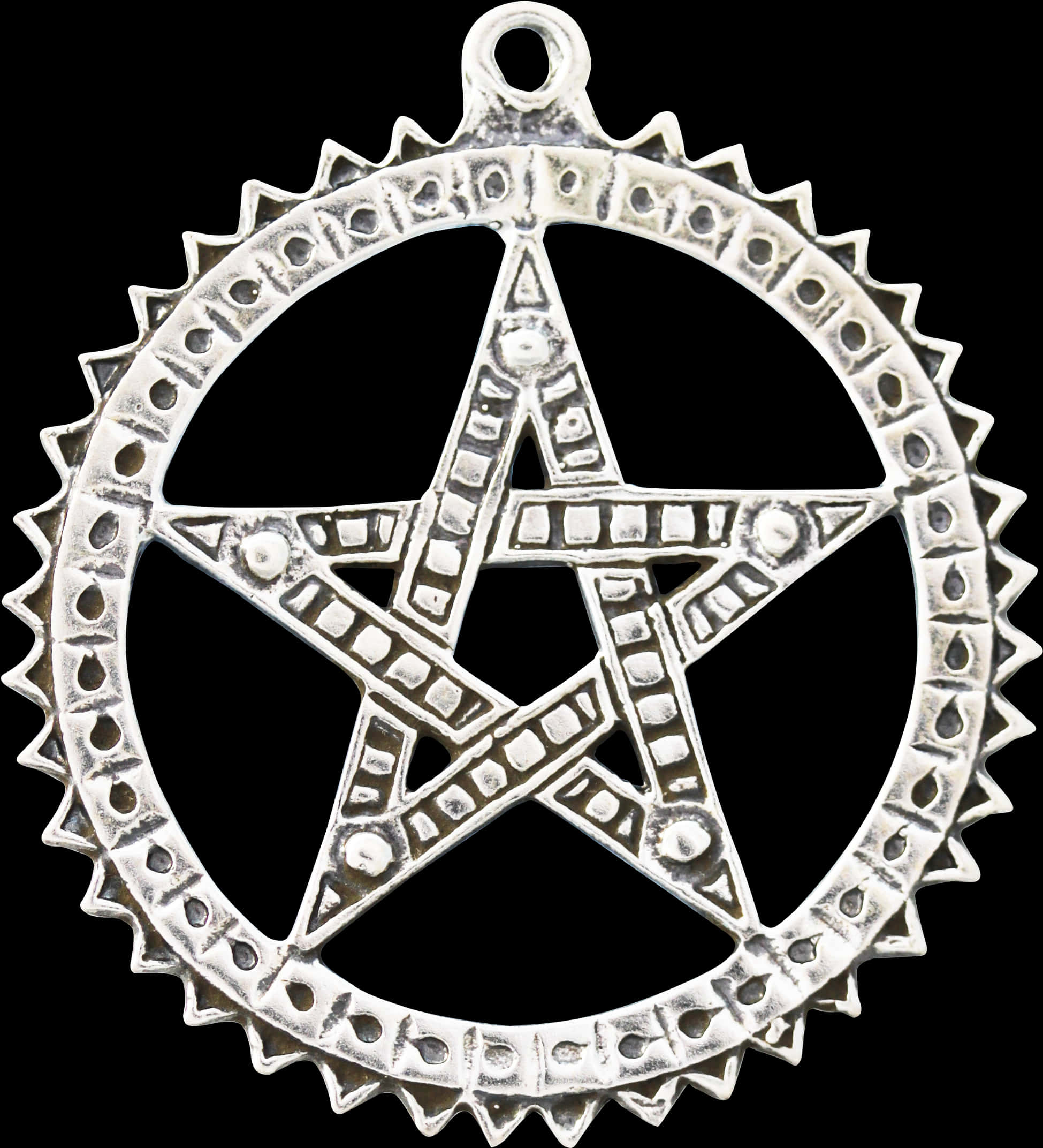 Silver Pentagram Pendant Jewelry