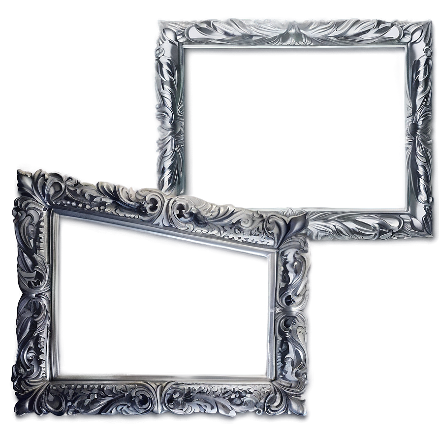 Silver Photo Frame Png Vcq37