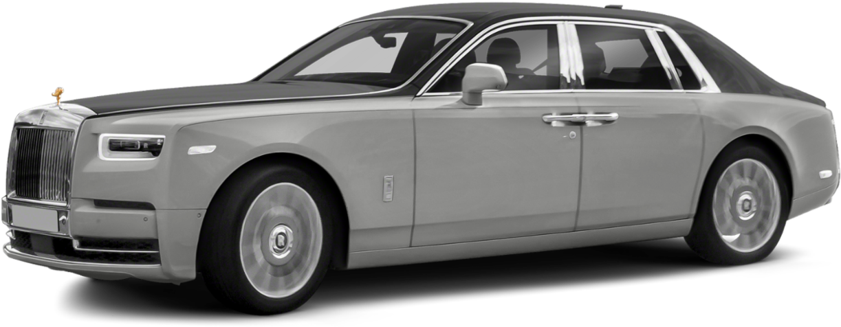 Silver Rolls Royce Phantom Side View