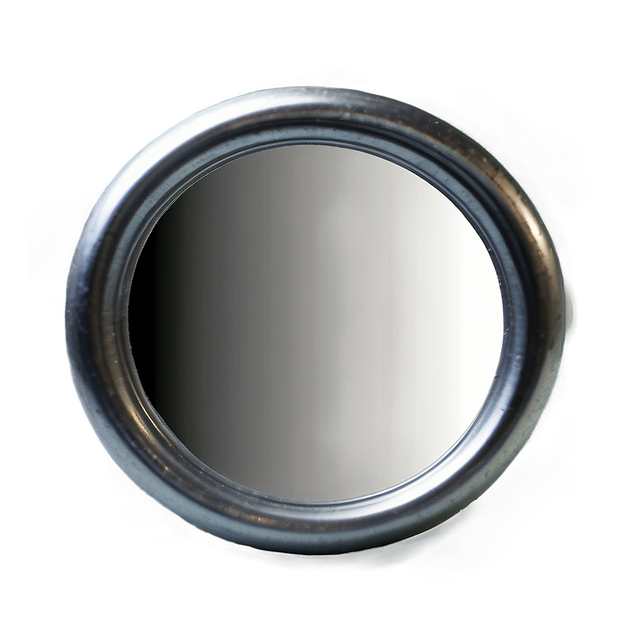 Silver Round Mirror Png 19