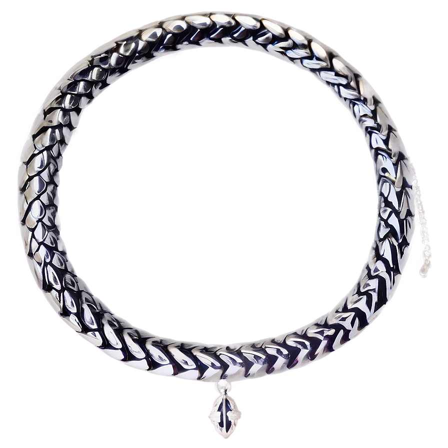 Silver Snake Necklace Png Jvs83