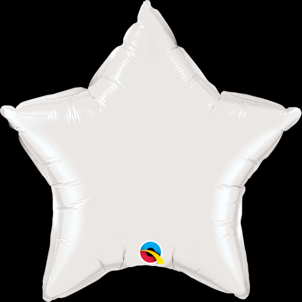 Silver Star Balloonwith Logo