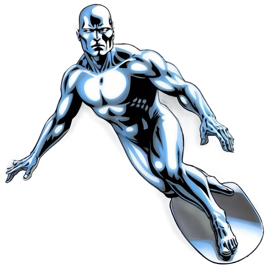 Silver Surfer Cool Pose Png 06202024