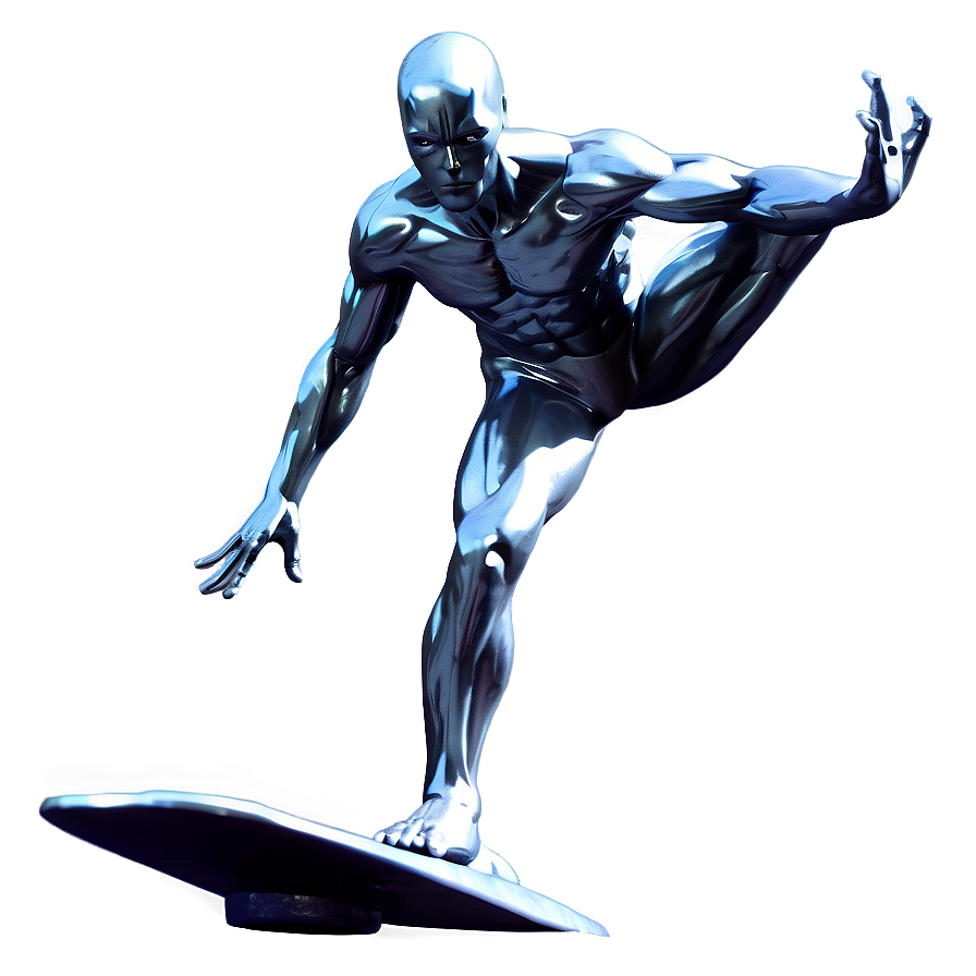 Silver Surfer Cool Pose Png 06202024