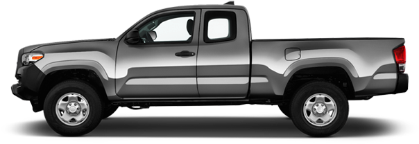 Silver Toyota Pickup Truck Side View