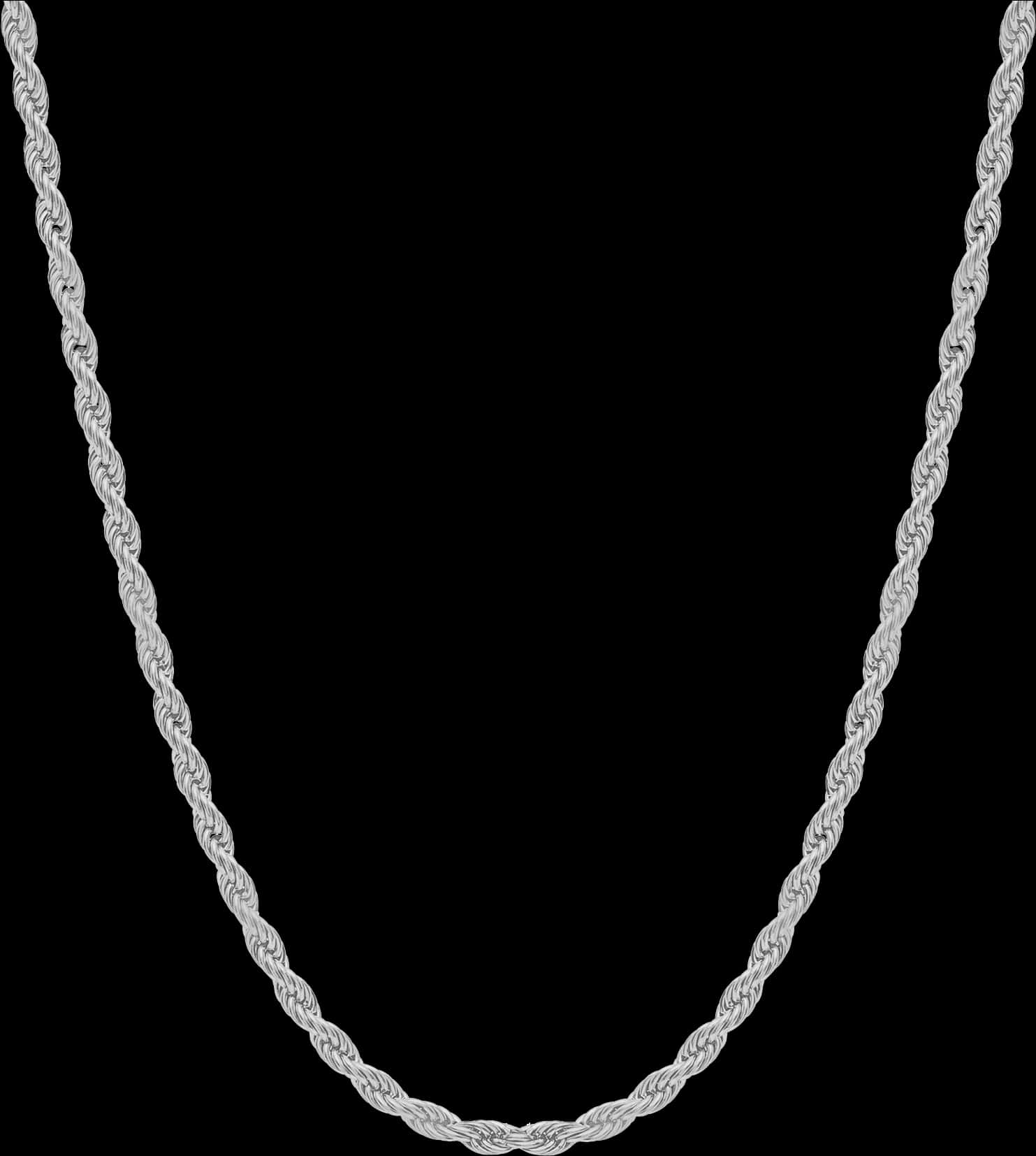 Silver Twisted Rope Chain