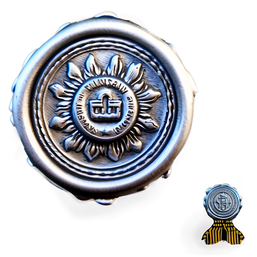 Silver Wax Seal Png 29