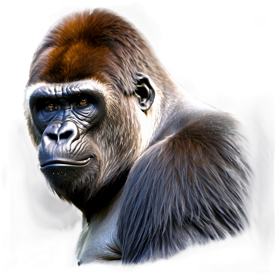 Silverback Gorilla Profile Png 05212024