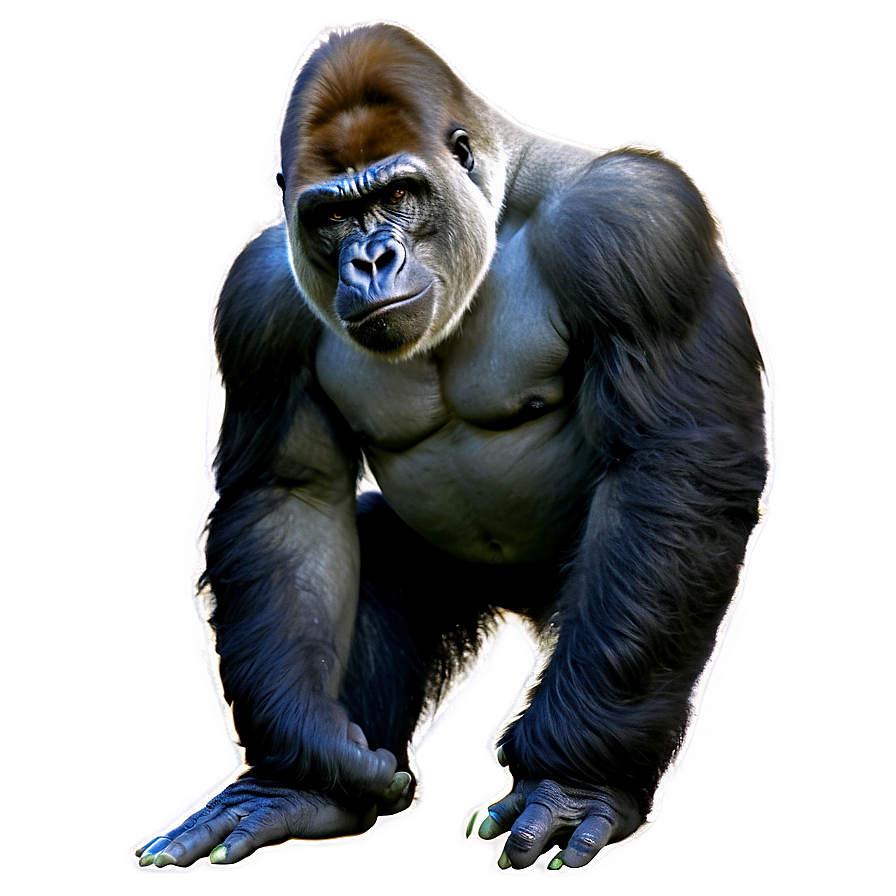 Silverback Gorilla Profile Png Uyt