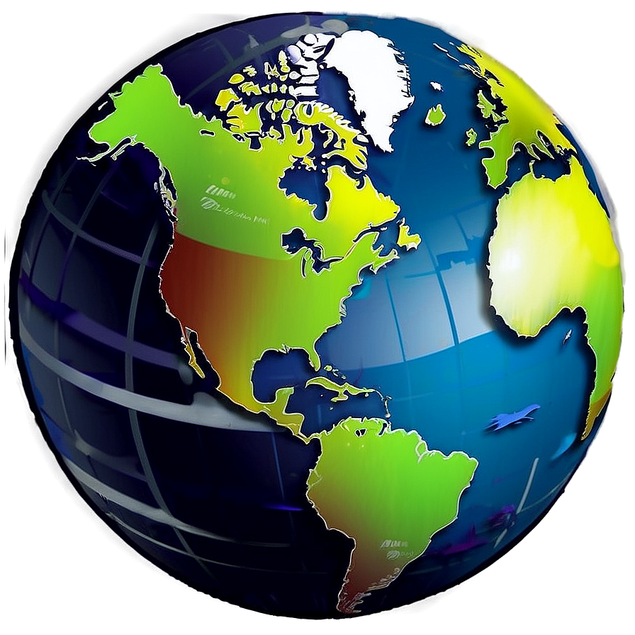 Simple Black And White Globe Graphic Png Fsp1