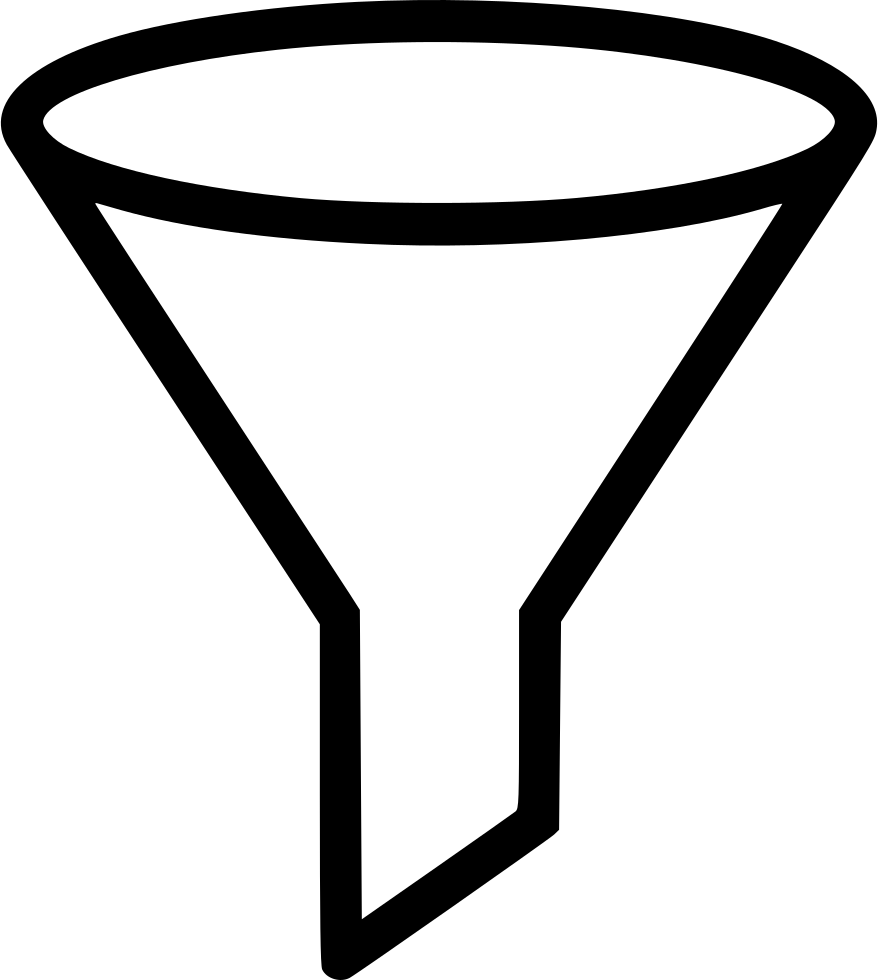 Simple Black Funnel Icon