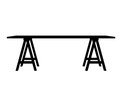 Simple Black Table Vector