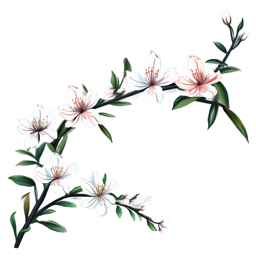 Simple Blossom Art Png 06202024