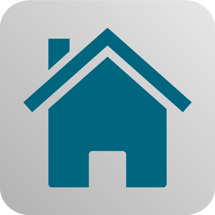 Simple Blue House Icon