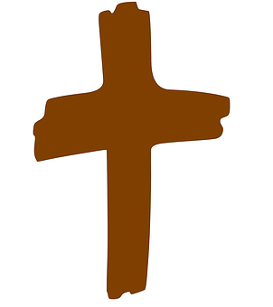 Simple Brown Cross Graphic