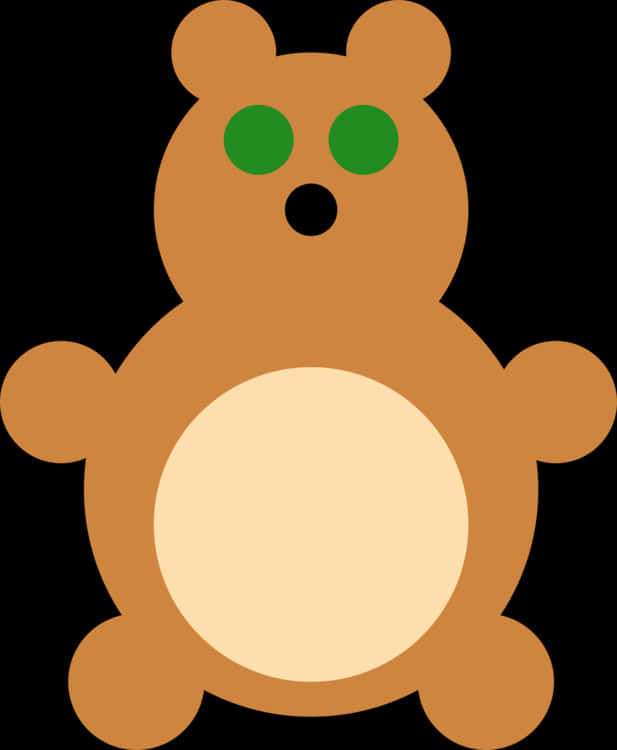 Simple Cartoon Teddy Bear