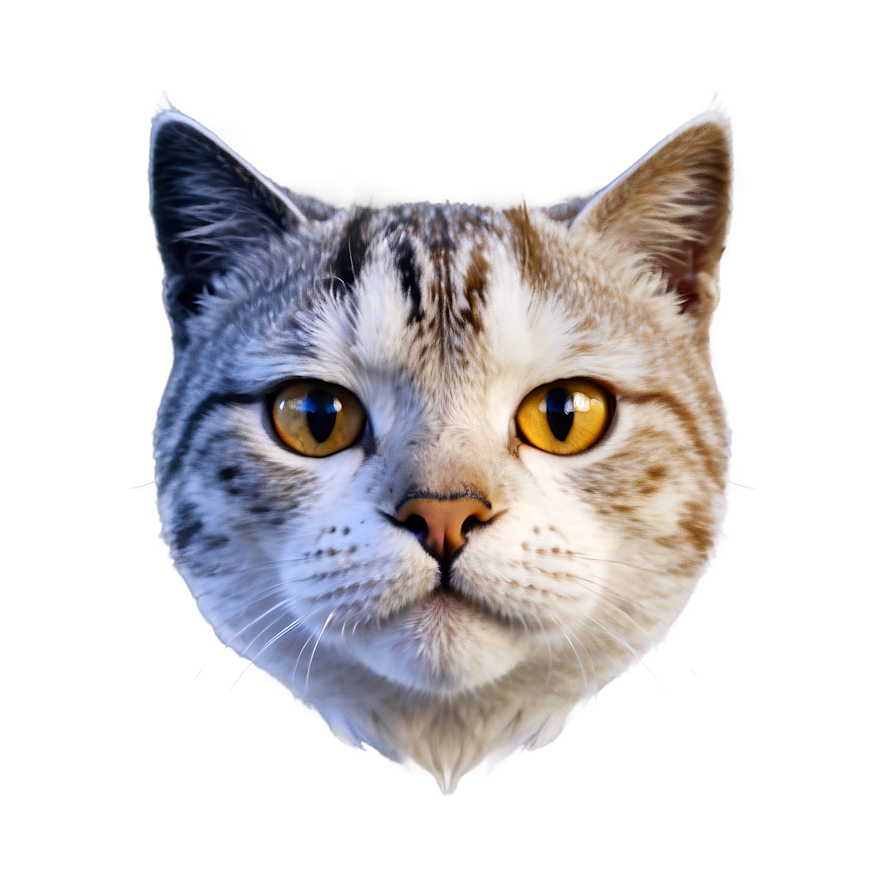 Simple Cat Face Png 06122024