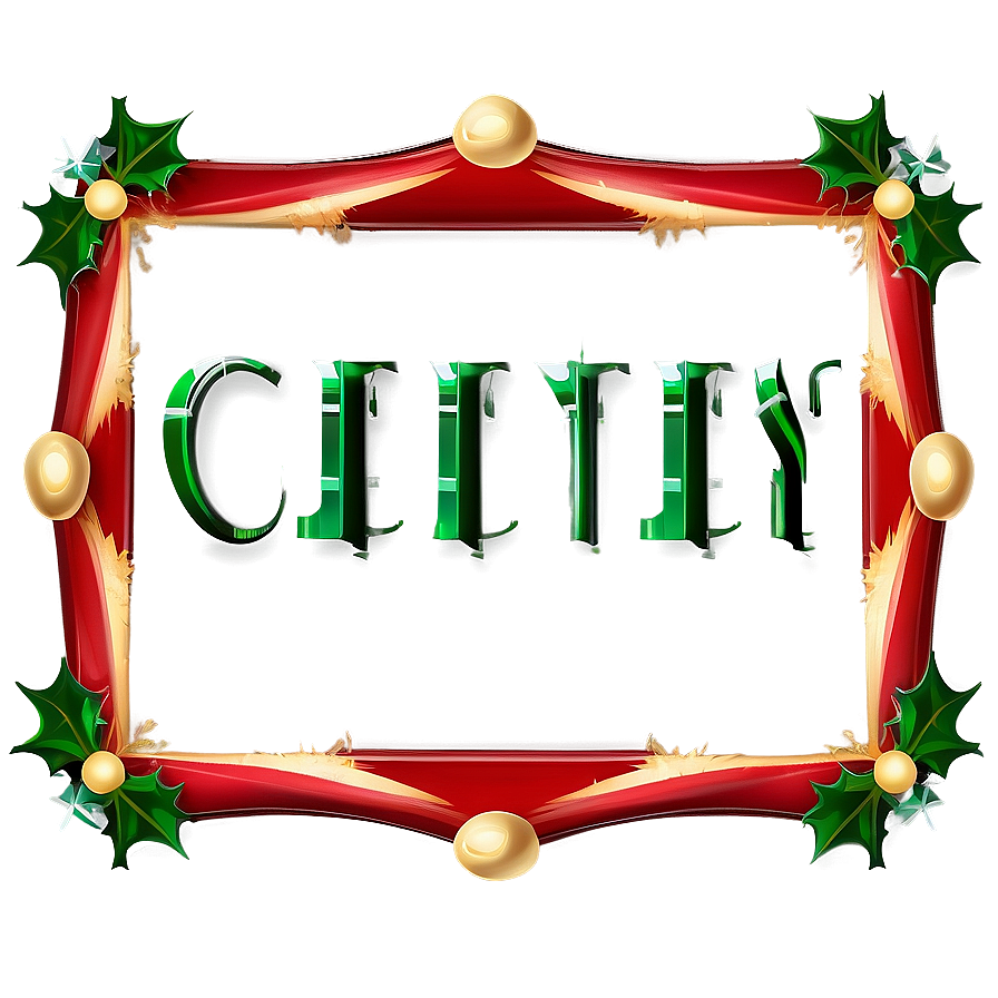 Simple Christmas Frame Png Ytr54