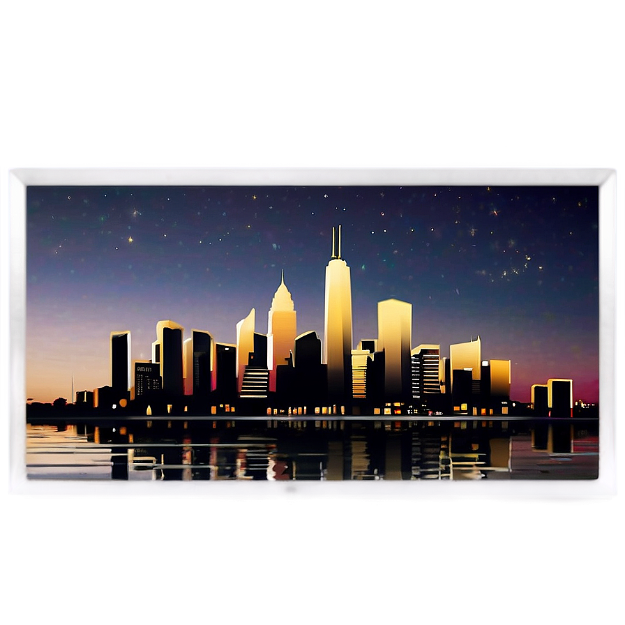 Simple City Skyline Png Aqt