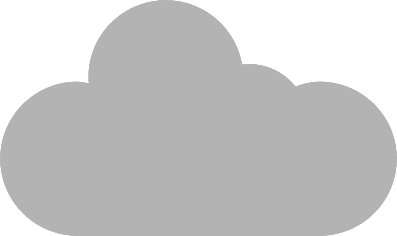 Simple Cloud Clipart Graphic