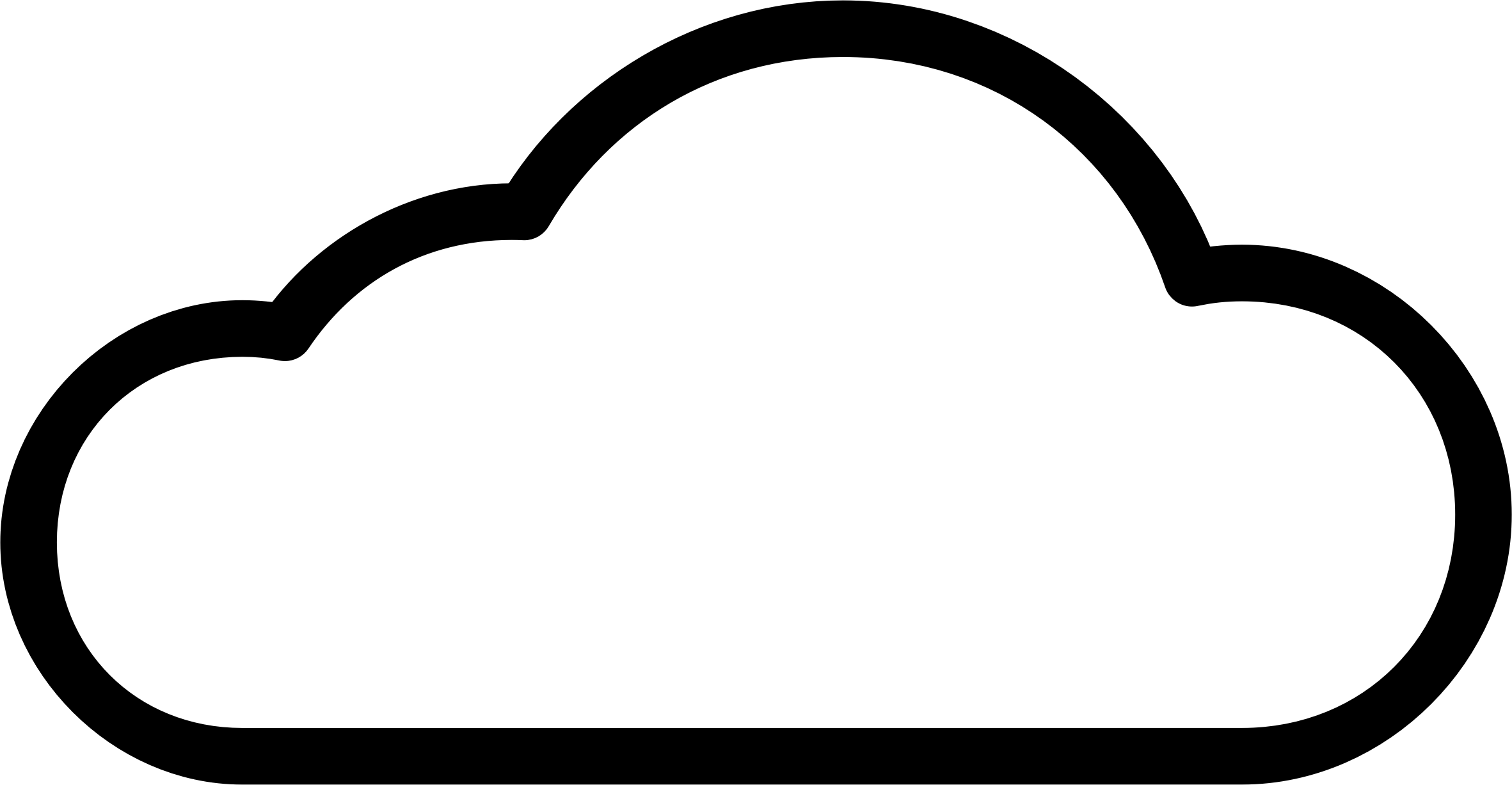 Simple Cloud Icon Transparent Background