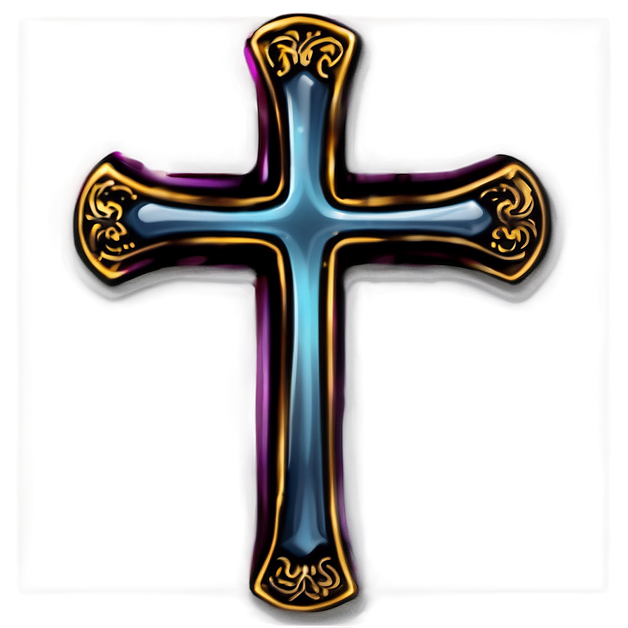 Simple Cross Outline Png 06122024