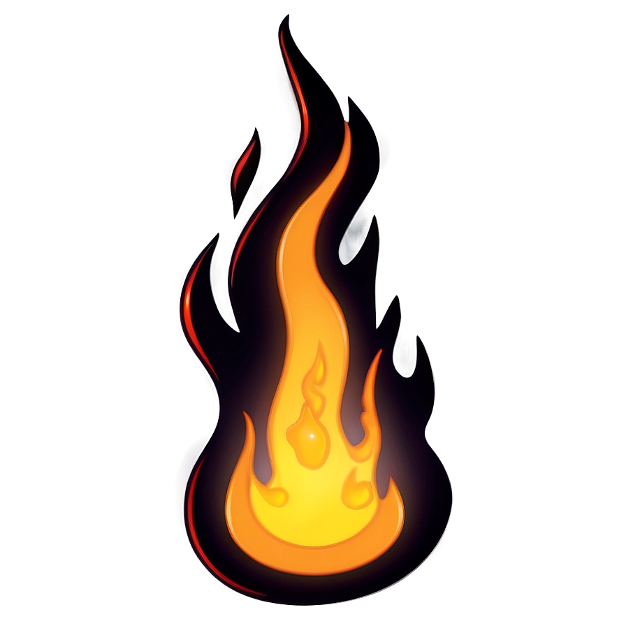 Simple Flames Outline Png 48