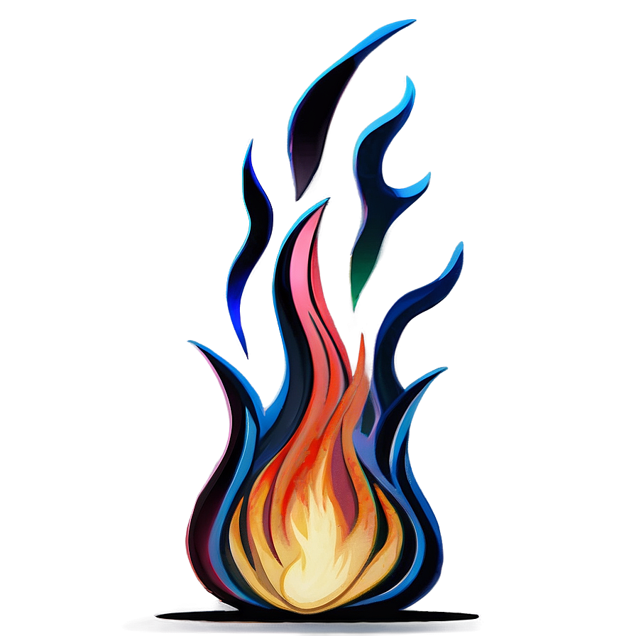 Simple Flames Outline Png Odc